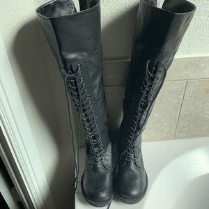 Torrid Wide Calf Over the Knee Combat Boots